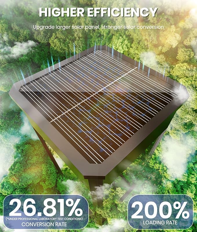 NEWMESSI 8 Pack Bright Solar Pathway Lights Outdoor, IP65 Waterproof Auto - Image 2
