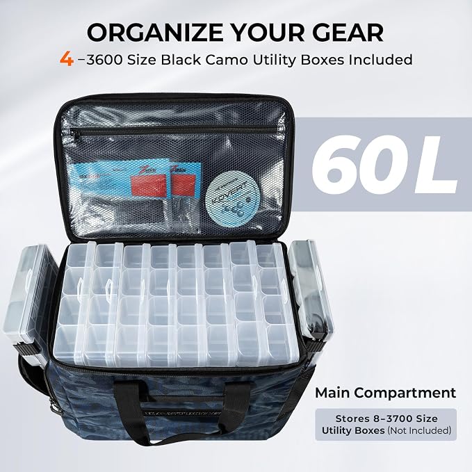 KastKing BaitSpace Fishing Tackle Bag - Image 3