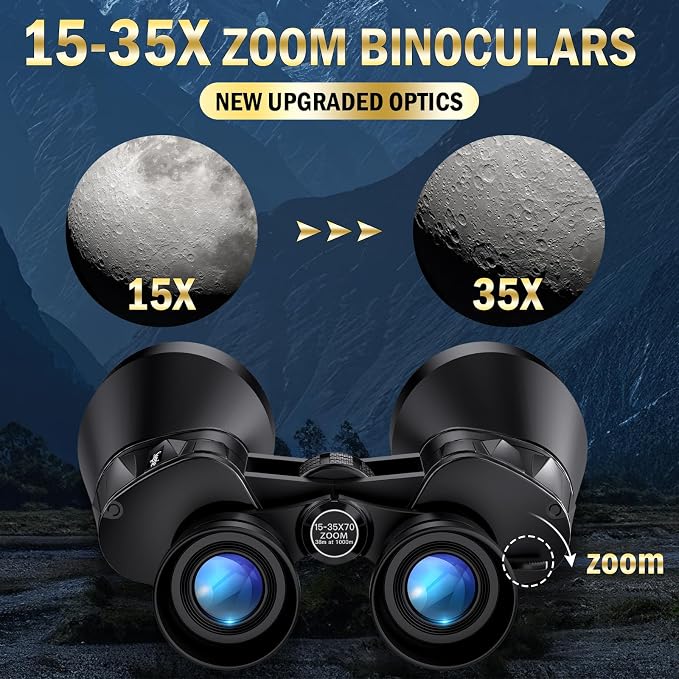 High Powered Binoculars 15-35x70 Zoom - Image 3