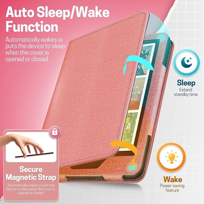 TNP Stand Case with Strap for Kindle Paperwhite 12th Gen 2024 / Kindle - Image 4