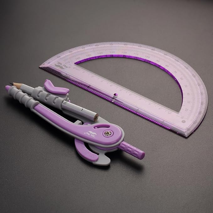 Mr. Pen- Geometry Compass and Protractor Set, 6 Inch Compass, 6 Inch Protractor - Image 5