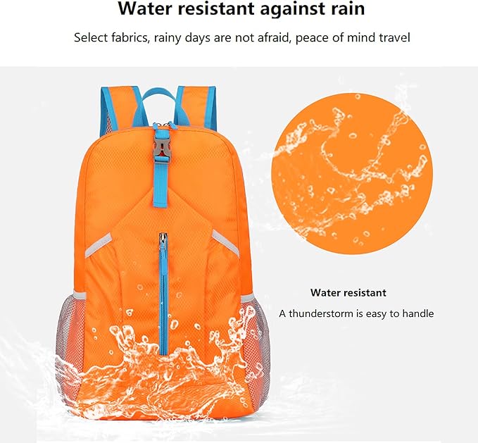 levayhill 25L Foldable Hiking Backpack Lightweight Packable Basic-Daypack - Image 3
