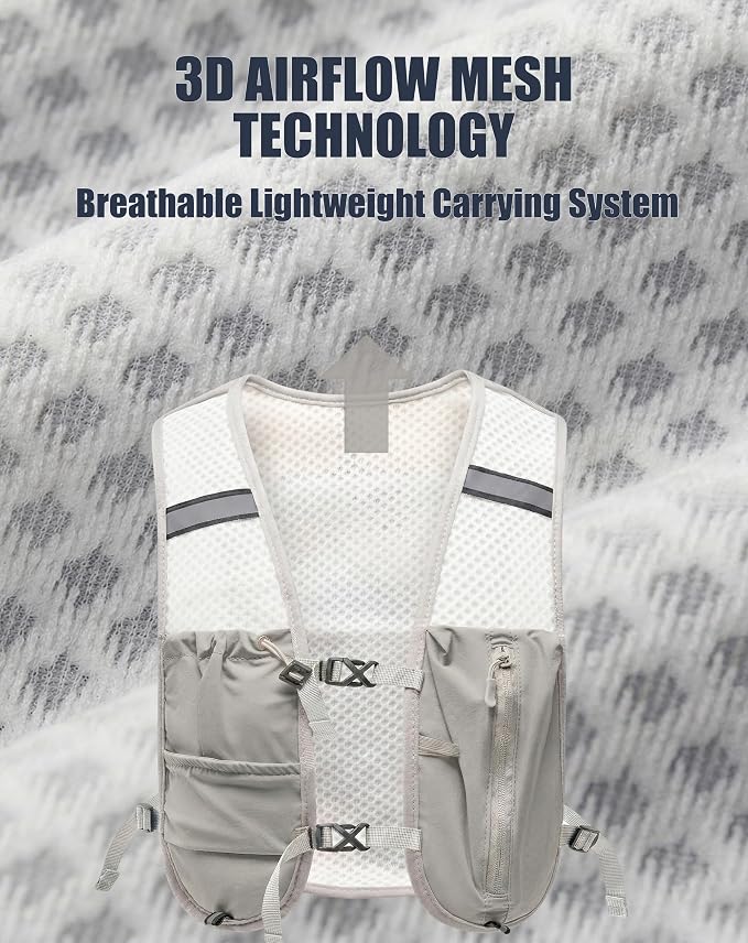 Small Lightweight Hiking Backpack, 3D Breathable Mesh Backpack - Image 3