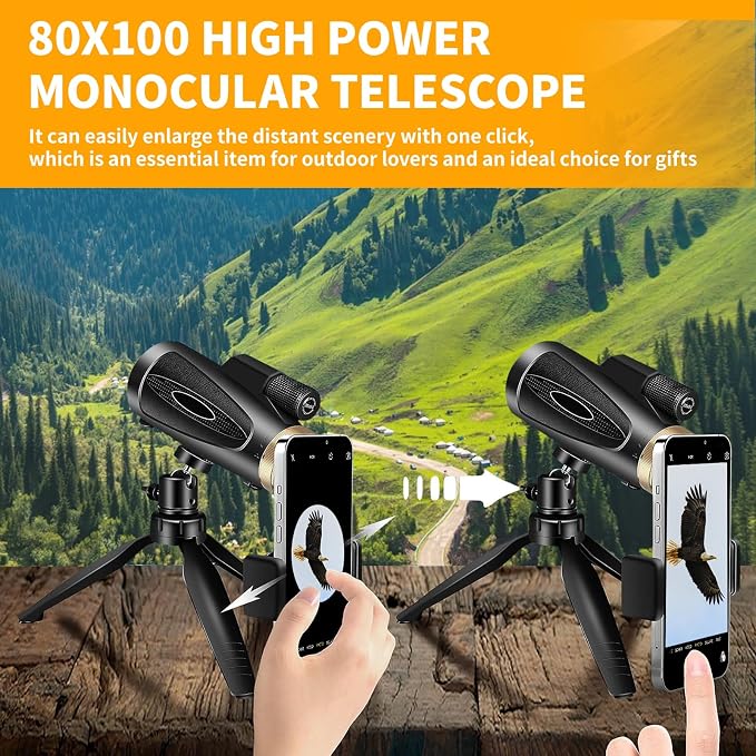 Monocular Telescope 80x100 HD Monoculars - Image 7
