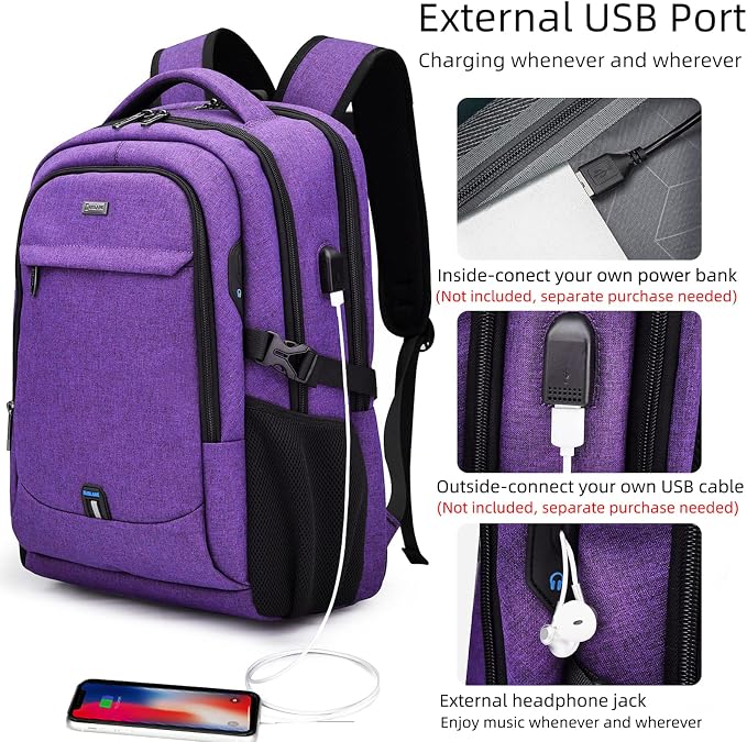 DUSLANG 17 Inch Laptop Backpack - Image 2