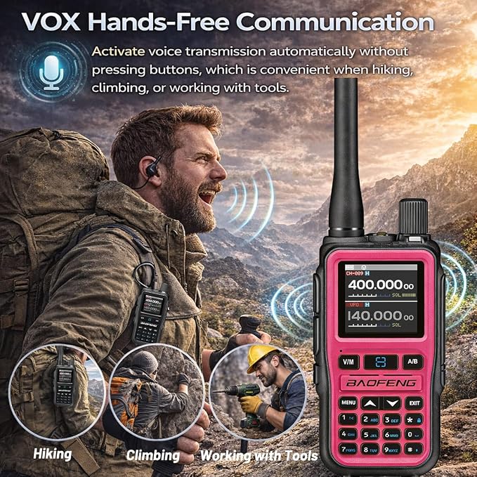 UV-5R Mini Ham Radio Handheld: Dual Band UHF VHF Two Way Radio Dual PTT - Image 5