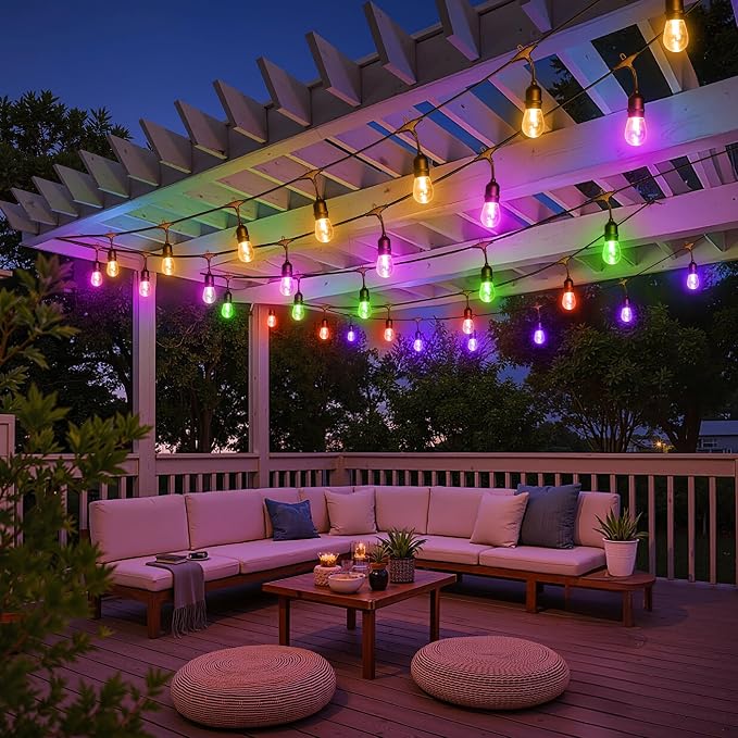 Larkvue 48FT RGBW Outdoor String Lights - Image 5