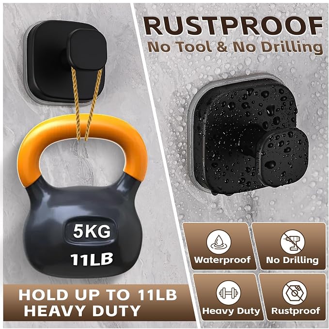 Heavy Duty Reusable Suction Cup Hooks - Image 2