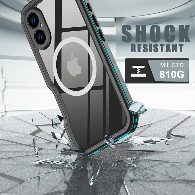 for iPhone 16 Plus Case Waterproof, Full-Body Hard Case Built-in - Image 3