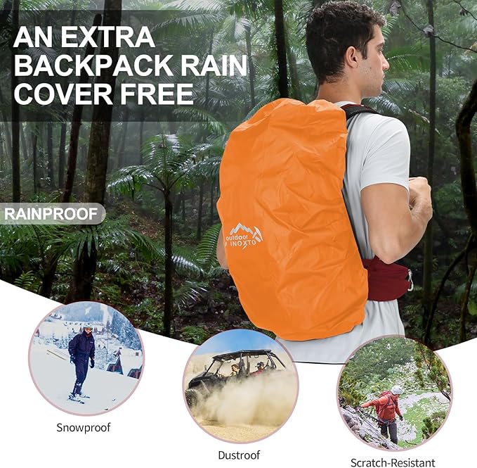 IX INOXTO Hiking Backpack, 26L/40L Waterproof Hiking Daypack - Image 6