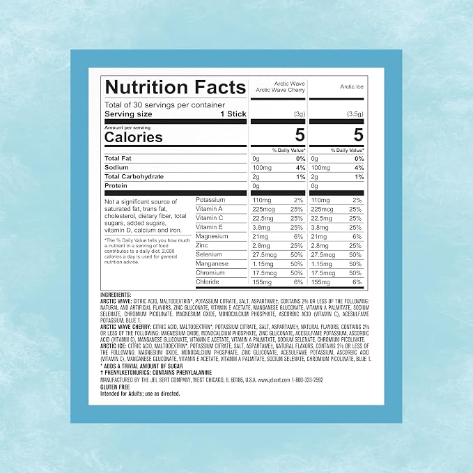 Pure Kick Arctic Variety pack Singles to Go Powdered Drink Mix, Arctic Wave - Image 2
