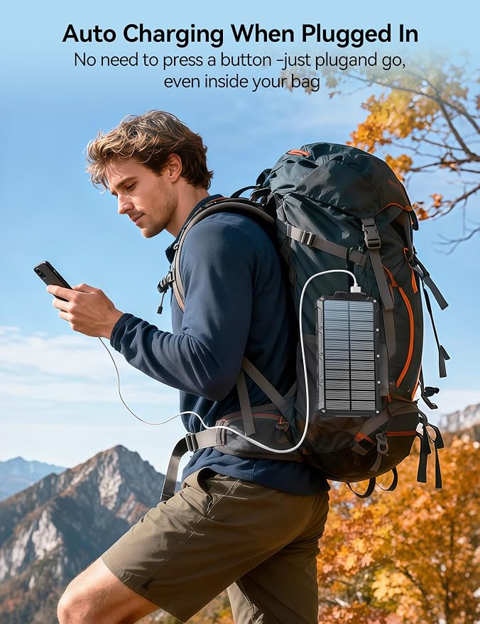 Solar-Charger-Power-Bank - 20000mah Solar Powered Battery Charger Cell Phone - Image 7