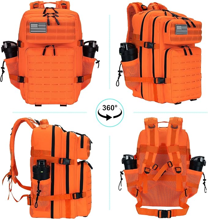 Military Tactical Backpack 45L/25L 3 Day Assault Pack Molle Daypack Hiking - Image 7