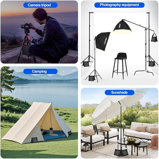 EMART Heavy Duty Sandbag Photo Studio Weight Bag Saddlebag Design - Image 7