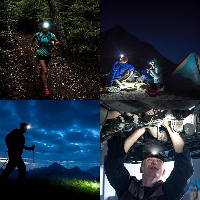NICRON H15T Headlamp Rechargeable, 500 Lumens LED Headlamp - Image 6