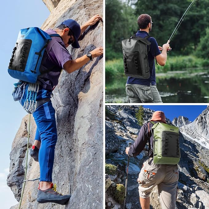 MIER Dry Bag Waterproof Backpack 30L Dry Sack Heavy Duty Roll-Top Closure - Image 6