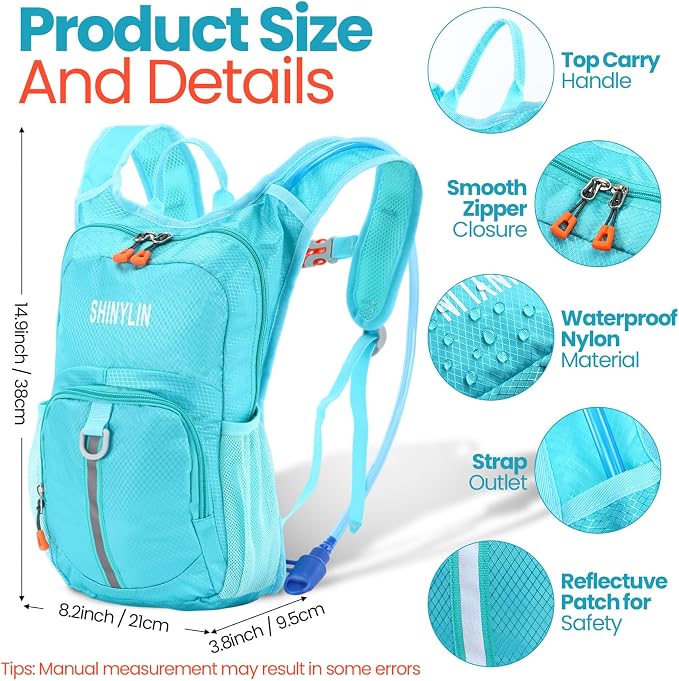 Shinylin 2 Pcs Kids Hydration Backpack - Image 2