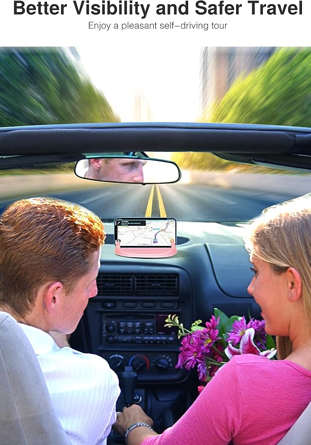 Loncaster Car Phone Holder, Car Phone Mount Silicone Car Pad Mat - Image 6