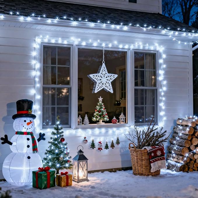 JMEXSUSS White Christmas Lights - Image 4