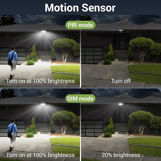 NOVOSTELLA Security Lights Motion Sensor, Dusk to Dawn 45W 5000lm 5000K - Image 4