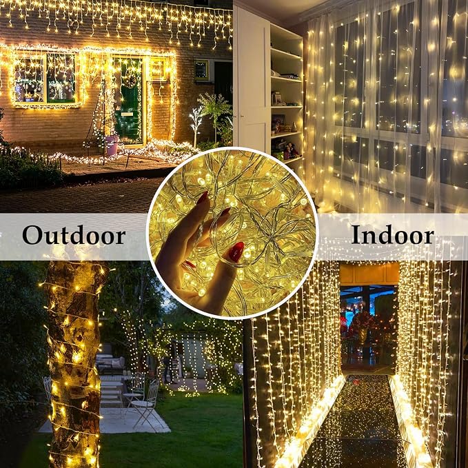 66FT 200LED Christmas String Lights Outdoor/Indoor, Extendable Twinkle Fairy - Image 2