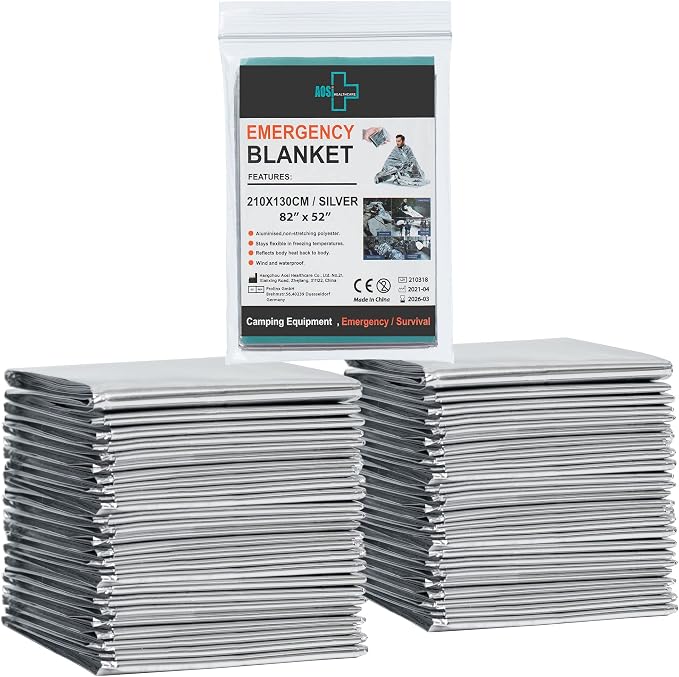 General Medi Emergency Blanket, Emergency Silver Foil Blanket– Perfect by GeneralMedi