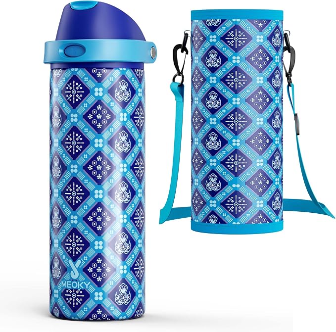 24 oz Insulated Water Bottle for Men: Meoky Stainless Steel Water Bottle by MEOKY