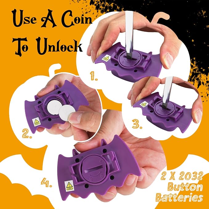 EverBrite Halloween Bat Headlamps Halloween Gifts, 3 Modes Head Lamps - Image 6