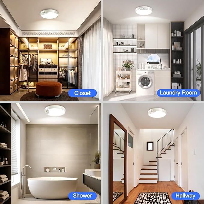 Homelist Newly Upgraded 8000mAh Rechargeable Ceiling Light, Battery-Operated - Image 8