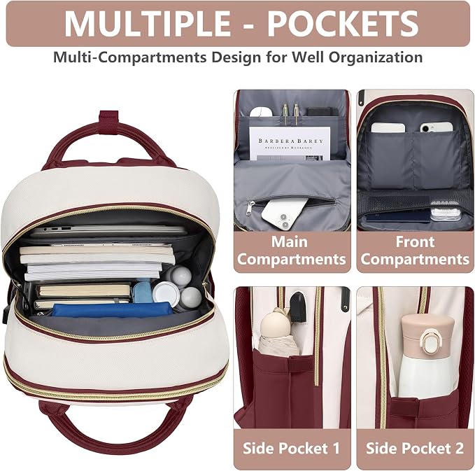 Laptop Backpack for Women Work Bag - Image 3