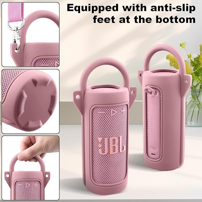 for JBL Grip Portable Waterproof Speaker Silicone Case, Portable Travel Soft - Image 4