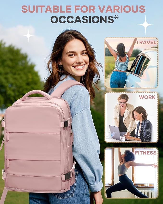 coofay Personal Item Travel Backpack - Image 9