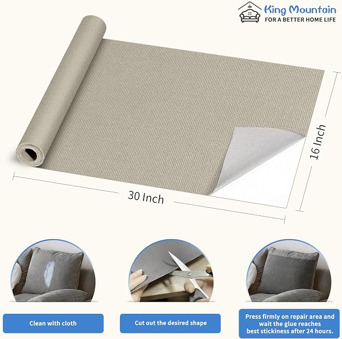 KING MOUNTAIN Canvas Repair Patch 16×30 Inch Self-Adhesive Waterproof Fabric - Image 4