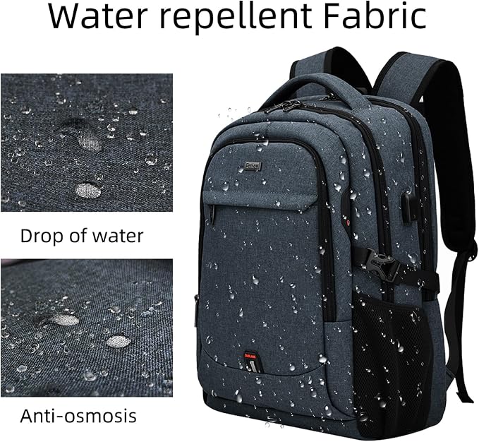 DUSLANG 17 Inch Travel Laptop Backpack Water Resistant College Backpack - Image 4