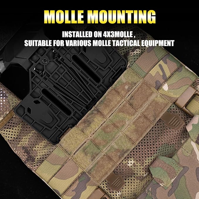 Zhongren Tactical Plate Carrier Vest Attachments Universal Phone Chest Mount - Image 5