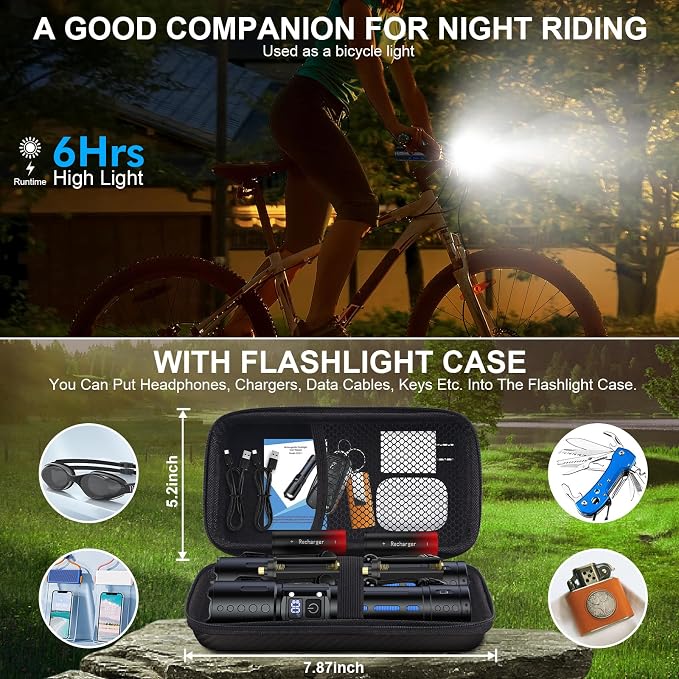 Banral Flashlights High Lumens Rechargeable - Image 8