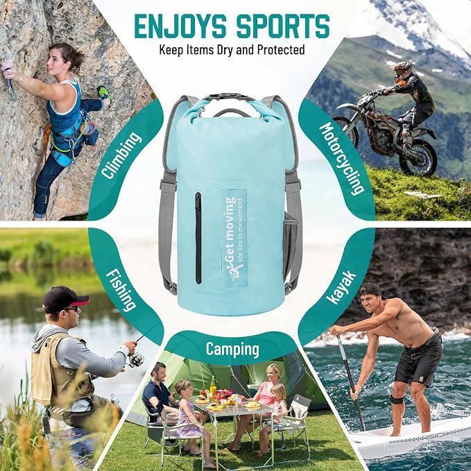 BKNOOU Dry Bag Waterproof Backpack - Image 9