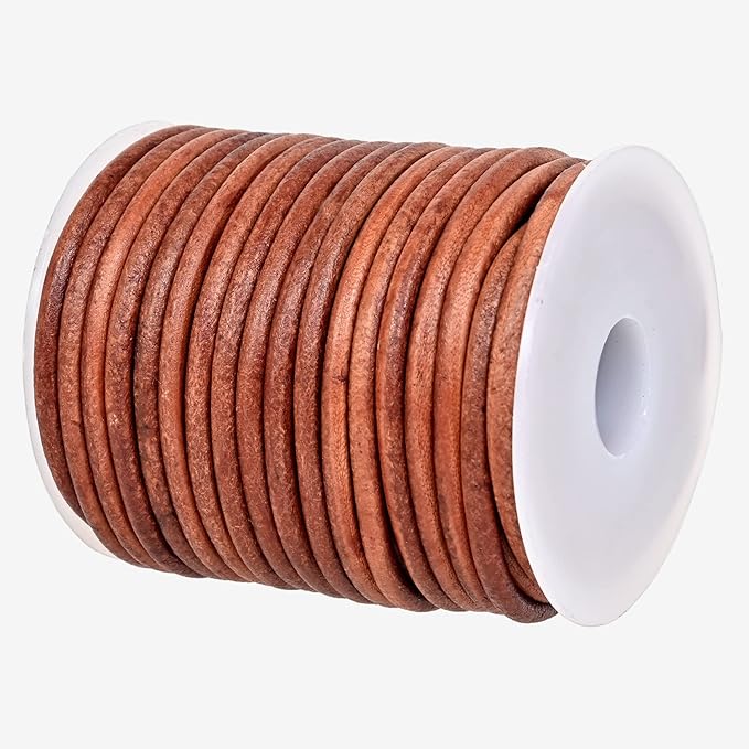 GENIQUE Real/Genuine Round Leather String Cord by GENIQUE