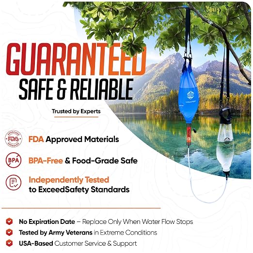 Gravity Water Filtration System – 2 High Capacity Lightweight Hanging Bags - Image 6