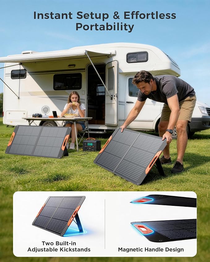 ZOUPW 100W Portable Solar Panel - Image 5