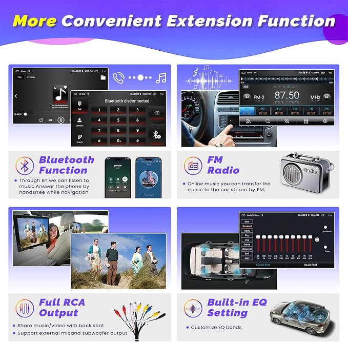 Android 15 Car Stereo for Jeep Compass Patriot 2007-2010, Hikity 9 Inch - Image 6