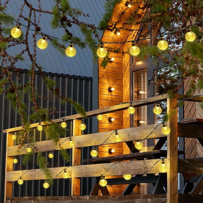 Joomer Solar Powered String Lights, 39FT 60 LED Outdoor Solar String Lights - Image 5