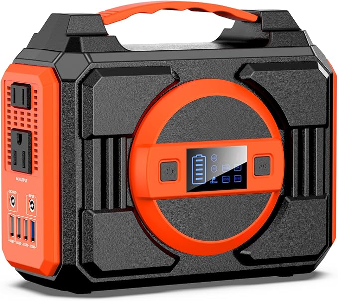 Portable Power Station 300W, Outdoor Solar Generator Backup Battery Pack by Apowking