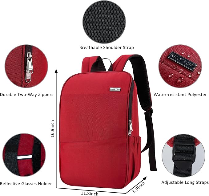 MAXTOP Deep Storage Laptop Backpack Business Anti-theft Backpacks College - Image 5