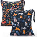 2pcs Cloth Diaper Wet Dry Bags Waterproof Reusable by Welcometoeaxin