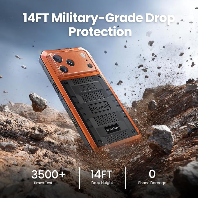 Mitywah Waterproof Case for iPhone 17 Pro Max, Rugged Metal Case - Image 4