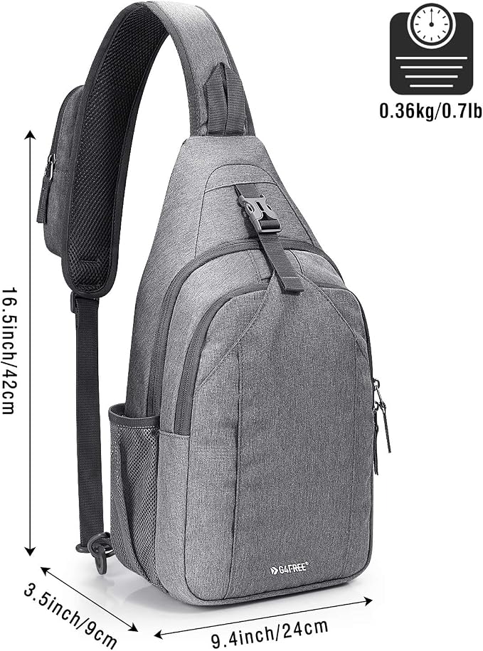 G4Free Sling Bag RFID Blocking Sling Backpack Crossbody Chest Bag Daypack - Image 4