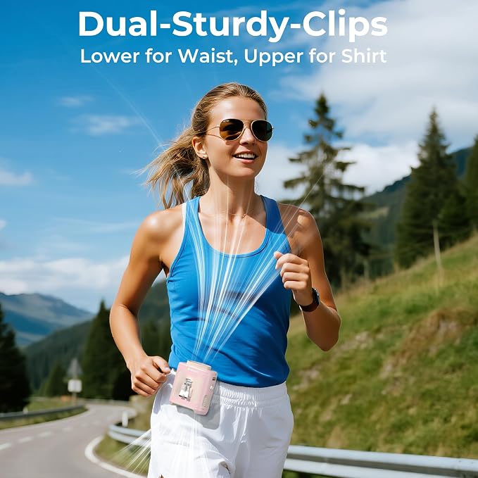 AMACOOL Portable Waist Fan Clip On, Father's Day Gifts - Image 6