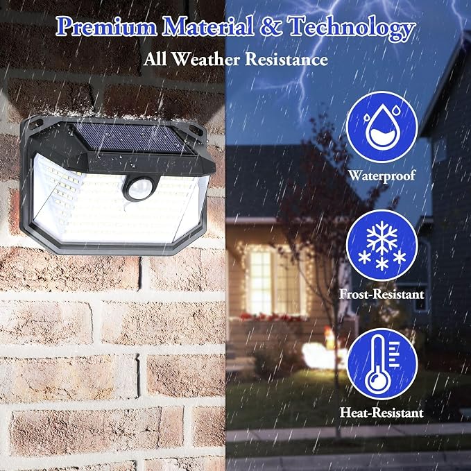 4-Pack Solar Wall Lights Outdoor - Image 5