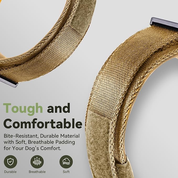 2026 Upgrade Waterproof AirTag Dog Collar, Military Tactical Dog Collar - Image 5